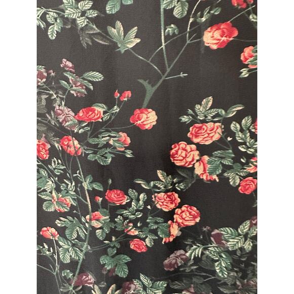 NWT Baltic Born Black Floral Print Flutter Sleeve Laurel Midi Dress Size XL - Picture 9 of 16